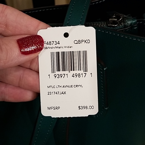 Brand new Coach handbag teal - Picture 4 of 7